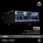 MoreArt 1:64 Underground Parking Garage Diorama - LED Display Case with Mirror Effect
