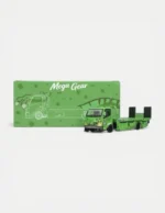 Mega Gear 1:64 Custom Flatbed Tow Truck - Dinosaur Racing Liveries (Green / Pink / Black)
