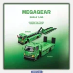 Mega Gear 1:64 Custom Flatbed Tow Truck - Dinosaur Racing Liveries (Green / Pink / Black)