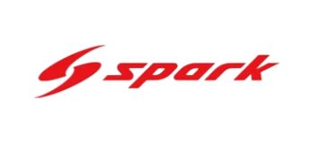 Official Spark Models brand logo, a red dynamic stylized 'S' on the left and red italic word 'spark' on the right, against a white background.