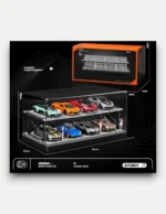 SHOU CANG JIA 1:64 Minimalist Two-Story Parking Garage Diorama Display Case [8-Car Capacity]