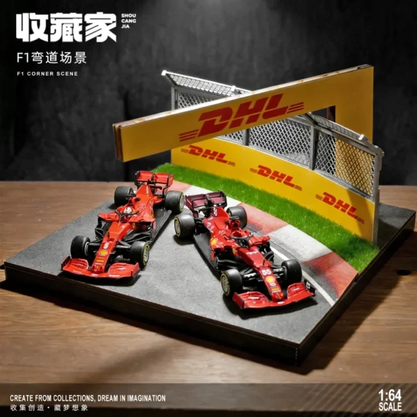 SHOU CANG JIA 1:64 Grand Prix Apex Race Track Diorama for Racing Model Cars