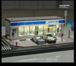 SHOU CANG JIA 1:64 Lawson Convenience Store (Large) Diorama with LED Lighting & Accessories
