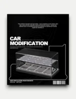 SHOU CANG JIA 1:64 Minimalist Two-Story Parking Garage Diorama Display Case [8-Car Capacity]
