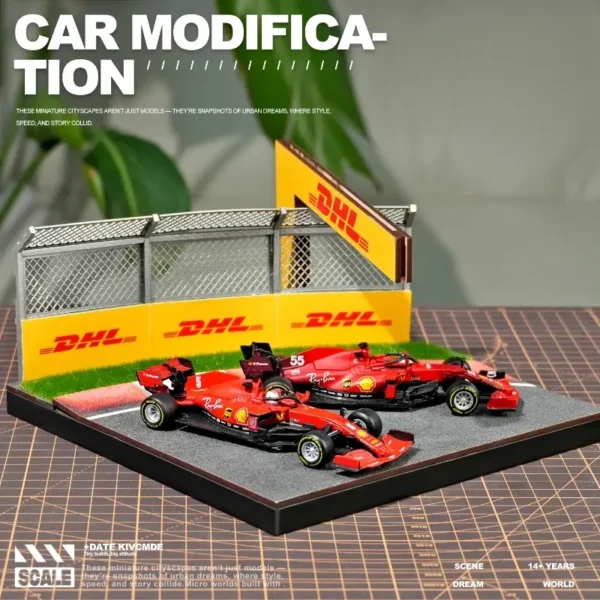 SHOU CANG JIA 1:64 Grand Prix Apex Race Track Diorama for Racing Model Cars