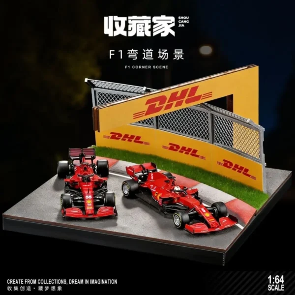 SHOU CANG JIA 1:64 Grand Prix Apex Race Track Diorama for Racing Model Cars