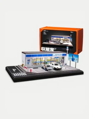 SHOU CANG JIA 1:64 Lawson Convenience Store (Large) Diorama with LED Lighting & Accessories
