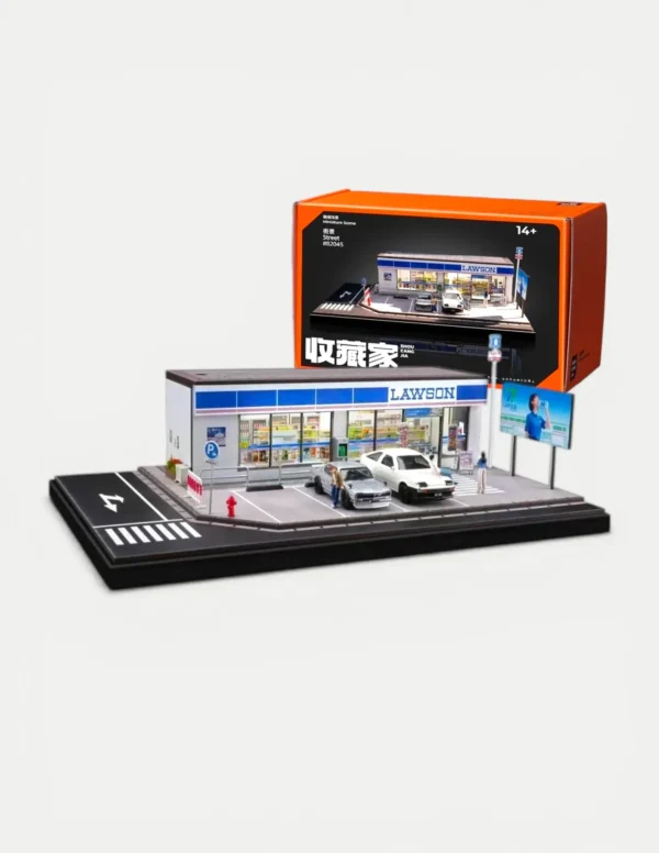 SHOU CANG JIA 1:64 Lawson Convenience Store (Large) Diorama with LED Lighting & Accessories
