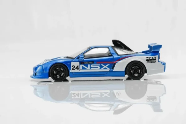 [PRE-ORDER] MotorHelix 1/64 Honda NSX-R Custom GT Look - Racing Blue & Electroplated Gray