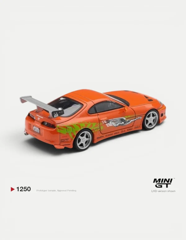 MINI GT #1250 1:64 Toyota Supra A80 BOMEX "The Fast and the Furious" Brian O'Conner Diecast