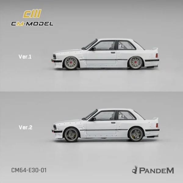 CM Model 1:64 Pandem BMW M3 E30 – Pearl White (CM64-E30-01)