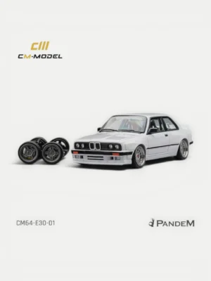 CM Model 1:64 Pandem BMW M3 E30 – Pearl White (CM64-E30-01)