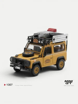 MINI GT #1307 1:64 Land Rover Defender 90 1985 Camel Trophy Borneo Team Japan