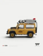 MINI GT #1308 1:64 Land Rover Defender 90 1985 Camel Trophy Borneo Team Brazil