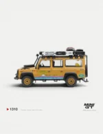 MINI GT #1310 1:64 Land Rover Defender 110 1998 Camel Trophy Tierra del Fuego CT.36 Romania