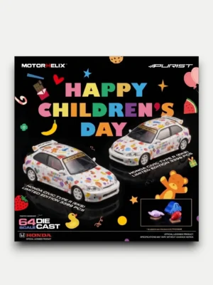 MotorHelix 1:64 Honda Civic TYPE R (EK9) Diecast - Children's Day Edition