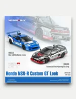 [PRE-ORDER] MotorHelix 1/64 Honda NSX-R Custom GT Look - Racing Blue & Electroplated Gray