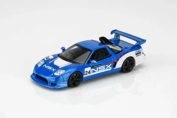 [PRE-ORDER] MotorHelix 1/64 Honda NSX-R Custom GT Look - Racing Blue & Electroplated Gray