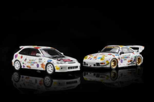 MotorHelix 1:64 Honda Civic TYPE R (EK9) Diecast - Children's Day Edition