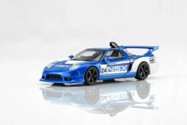 [PRE-ORDER] MotorHelix 1/64 Honda NSX-R Custom GT Look - Racing Blue & Electroplated Gray