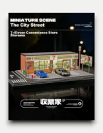 SHOU CANG JIA 1:64 Scale 7-Eleven LED Street Diorama (Large Edition)