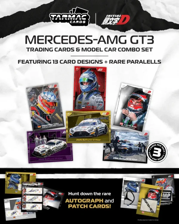 Tarmac Works 1:64 Mercedes-AMG GT3 Bathurst 12h 2026 #77 Initial D Craft-Bamboo Racing (T64-062-26BH77)