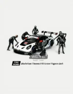 1:64 Scale Skeleton Theme Pit Crew Resin Figure Set (6pcs) - Diorama Accessories for MINIGT 1143