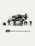 1:64 Scale Skeleton Theme Pit Crew Resin Figure Set (6pcs) - Diorama Accessories for MINIGT 1143
