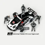 1:64 Scale Skeleton Theme Pit Crew Resin Figure Set (6pcs) - Diorama Accessories for MINIGT 1143