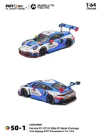 AR Box (Almost Real) 1:64 Porsche 911 GT3 R - 2026 GT World Challenge Asia Sepang #911 Absolute Racing Presentation Car