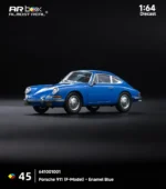AR Box (Almost Real) 1:64 Porsche 911 (F-Model) Enamel Blue Diecast Car