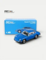 AR Box (Almost Real) 1:64 Porsche 911 (F-Model) Enamel Blue Diecast Car