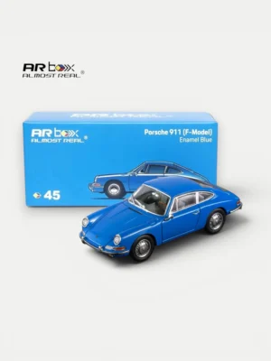 AR Box (Almost Real) 1:64 Porsche 911 (F-Model) Enamel Blue Diecast Car