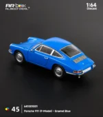 AR Box (Almost Real) 1:64 Porsche 911 (F-Model) Enamel Blue Diecast Car
