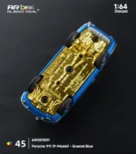 AR Box (Almost Real) 1:64 Porsche 911 (F-Model) Enamel Blue Diecast Car