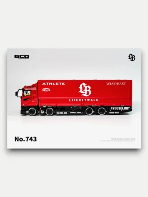 GCD 1:64 LBWK Trucks Diecast - Mitsubishi Fuso Super Great Super Silhouette Red Edition