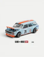 Kaido House x MINI GT 1:64 Datsun 510 Wagon Gulf V1 Diecast Model (KHMG302)