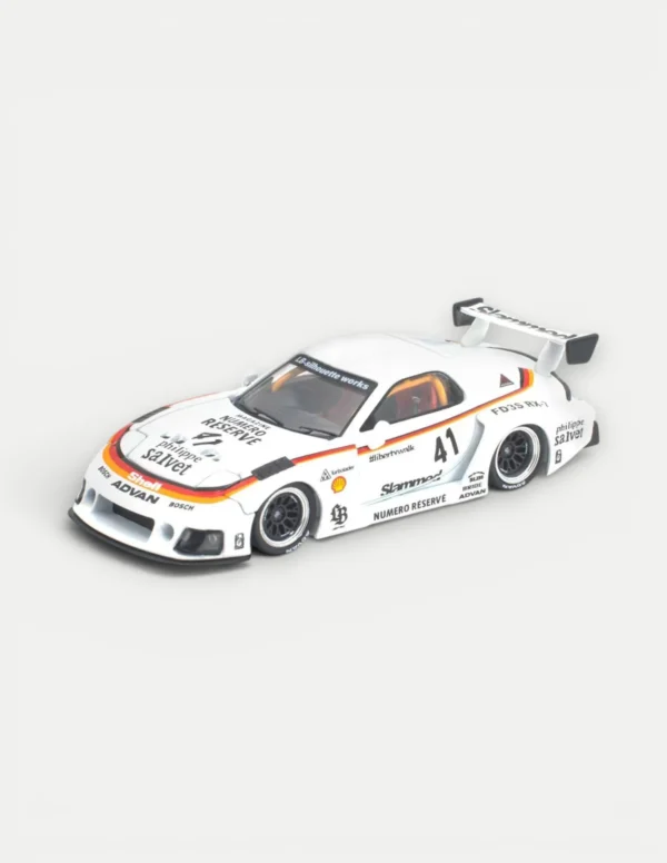 Pop Race 1:64 LB Super Silhouette Mazda RX7 (FD3S) White - PR640528