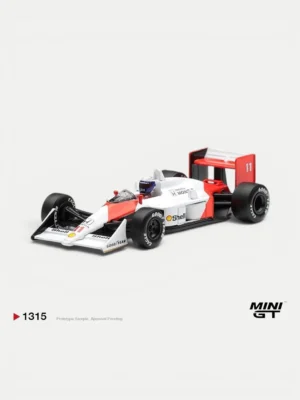 MINI GT #1315 McLaren MP4/4 #11 Alain Prost 1988 Canadian Grand Prix 2nd Place