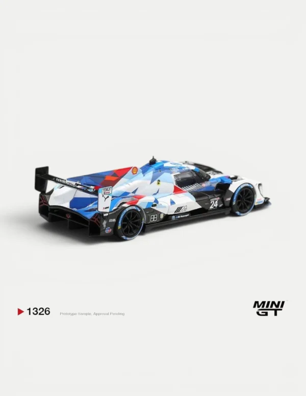 MINI GT #1326 1:64 BMW M Hybrid V8 GTP #24 BMW M Team RLL 2024 IMSA Daytona 24 Hrs (LHD)
