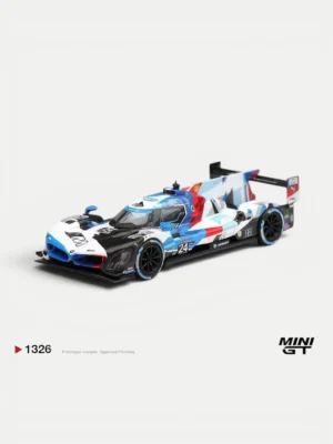 MINI GT #1326 1:64 BMW M Hybrid V8 GTP #24 BMW M Team RLL 2024 IMSA Daytona 24 Hrs (LHD)