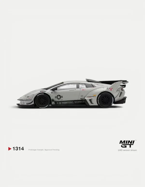 MINI GT #1314 1:64 Fighter Lamborghini LB-Silhouette WORKS MURCIELAGO GT Evo