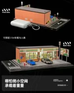 SHOU CANG JIA 1:64 Scale 7-Eleven LED Street Diorama (Large Edition)