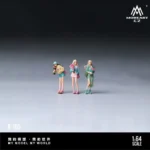 MoreArt 1:64 Scale Casual Girls with Bouquets Resin Figure Set (3-Piece)