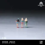 MoreArt 1:64 Scale Casual Girls with Bouquets Resin Figure Set (3-Piece)
