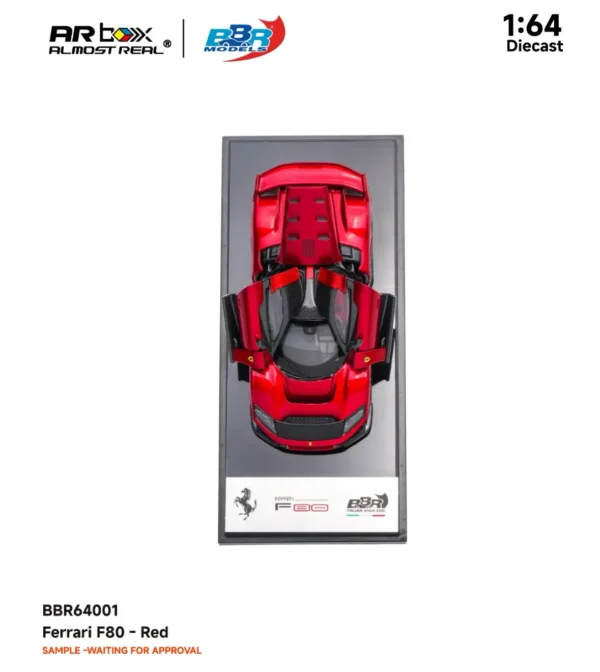AR Box x BBR Models 1:64 Ferrari F80 Classic Red Full Opening (HEC Limited Exclusive)