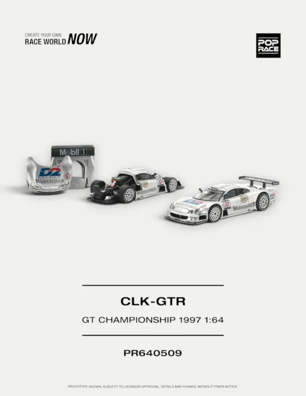 Pop Race 1:64 Mercedes-Benz AMG CLK GTR 1997 FIA GT Championship