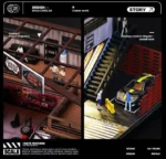 SHOU CANG JIA 1:64 Scale Vintage American Garage Diorama (Double-Deck with LED)
