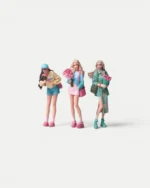 MoreArt 1:64 Scale Casual Girls with Bouquets Resin Figure Set (3-Piece)