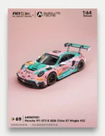 AR Box (Almost Real) 1:64 Porsche 911 GT3 R 2026 China GT Ningbo #22 Peach Blossom Livery